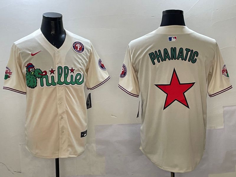 Men Philadelphia Phillies Blank Cream Three generations Joint Name 2025 Nike MLB Jersey style 12->philadelphia phillies->MLB Jersey